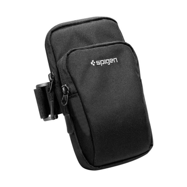 Spigen A702 Dynamic Shield Armband - Etui / Sportowa opaska na ramię na smartfon do 6.9" (Czarny)