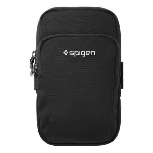 Spigen A702 Dynamic Shield Armband - Etui / Sportowa opaska na ramię na smartfon do 6.9" (Czarny) - obrazek 3