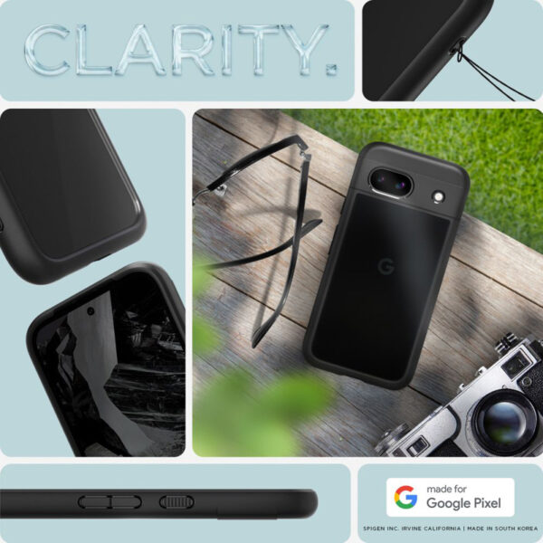 Spigen Ultra Hybrid - Etui do Google Pixel 8A (Matte Black) - obrazek 15