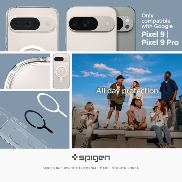 Spigen Ultra Hybrid OneTap Ring MagSafe - Etui do Google Pixel 9 Pro (Biały) - obrazek 8