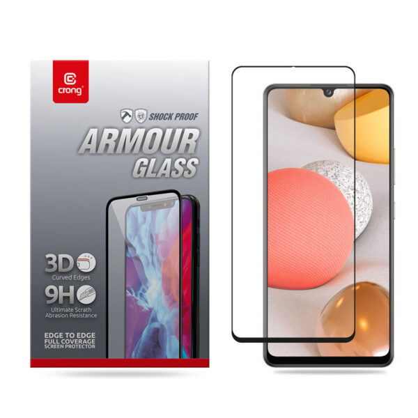 Crong 3D Armour Glass - Szkło hartowane 9H Full Glue na cały ekran Samsung Galaxy A42 5G - obrazek 8