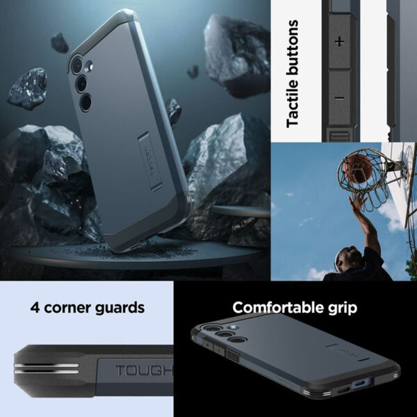 Spigen Tough Armor - Etui do Samsung Galaxy A55 5G (Metal Slate) - obrazek 13