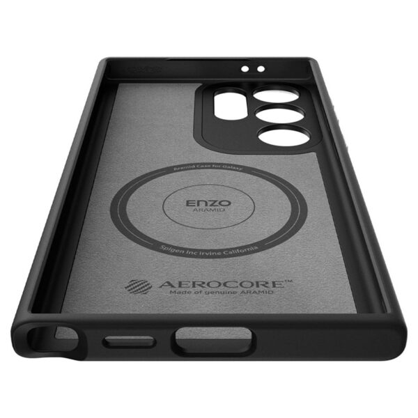 Spigen Enzo Aramid - Etui Samsung Galaxy S24 Ultra (Czarny) - obrazek 9