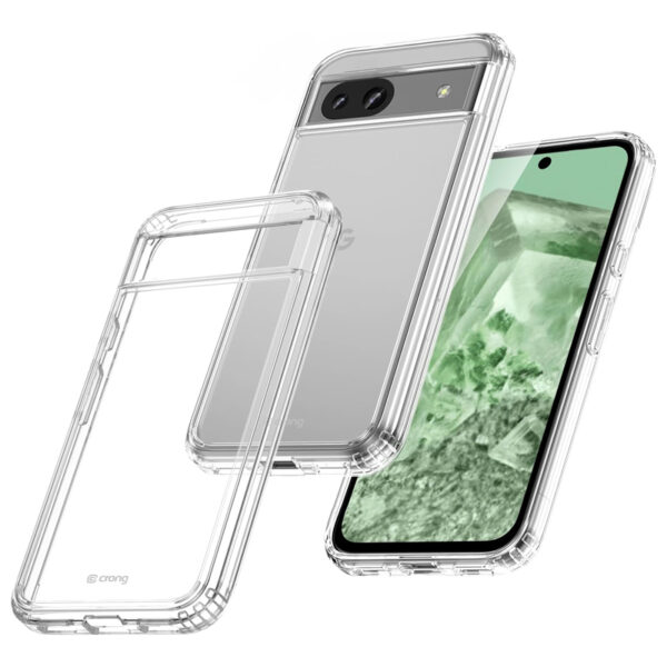 Crong Crystal Shield Cover - Etui Google Pixel 8A (przezroczysty) - obrazek 2