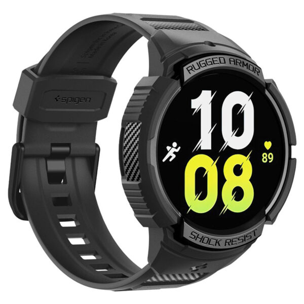 Spigen Rugged Armor Pro - Pasek + etui do Samsung Galaxy Watch 6 40 mm (Czarny) - obrazek 10