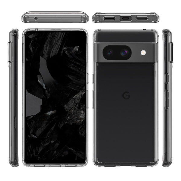 Crong Crystal Shield Cover - Etui Google Pixel 8A (przezroczysty) - obrazek 3