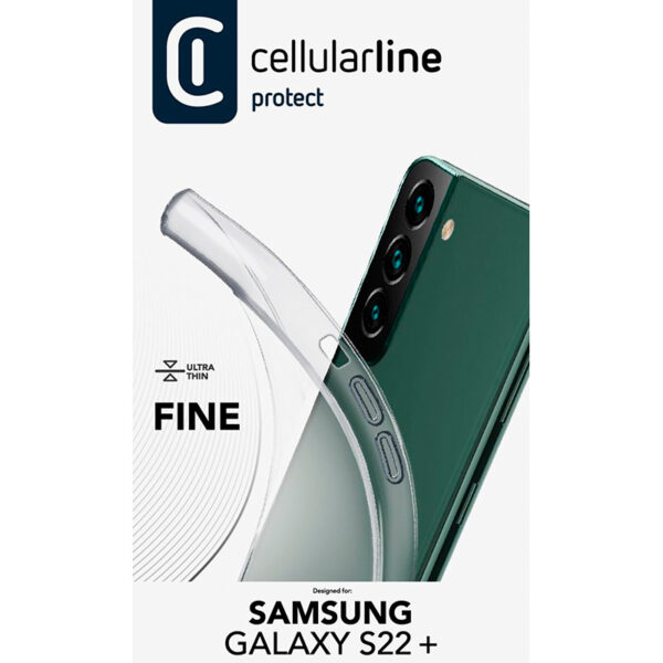 Cellularline Fine - Etui Samsung Galaxy S22+ (przezroczysty) - obrazek 4