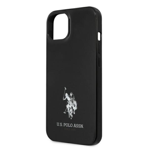 US Polo Assn Horses Logo - Etui iPhone 13 mini (czarny) - obrazek 6