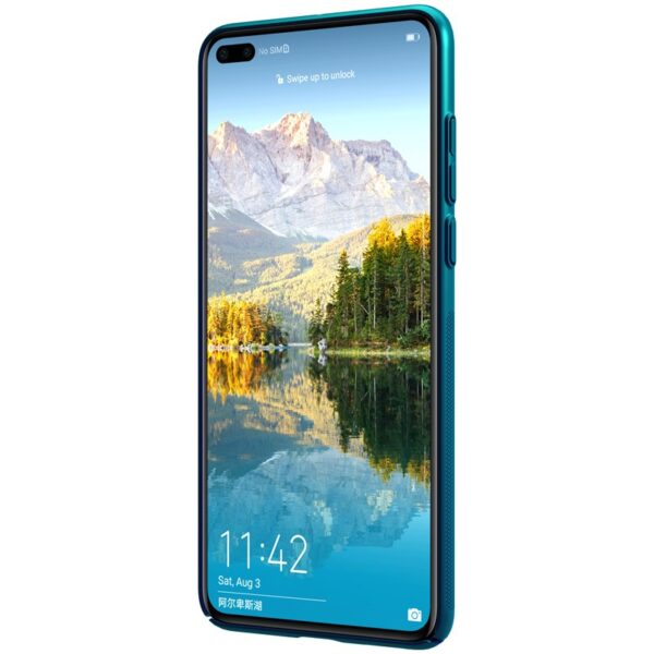 Nillkin Super Frosted Shield - Etui Huawei P40 (Peacock Blue) - obrazek 3