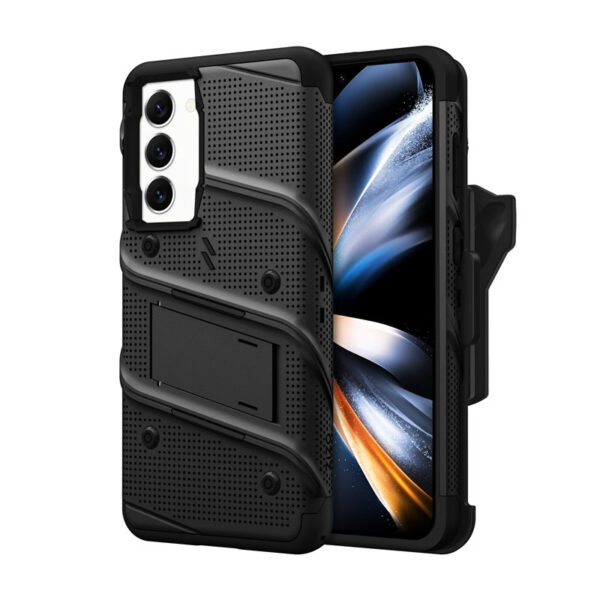 ZIZO BOLT Series - Pancerne etui Samsung Galaxy S23+ ze szkłem 9H na ekran + uchwyt z podstawką (czarny) - obrazek 2