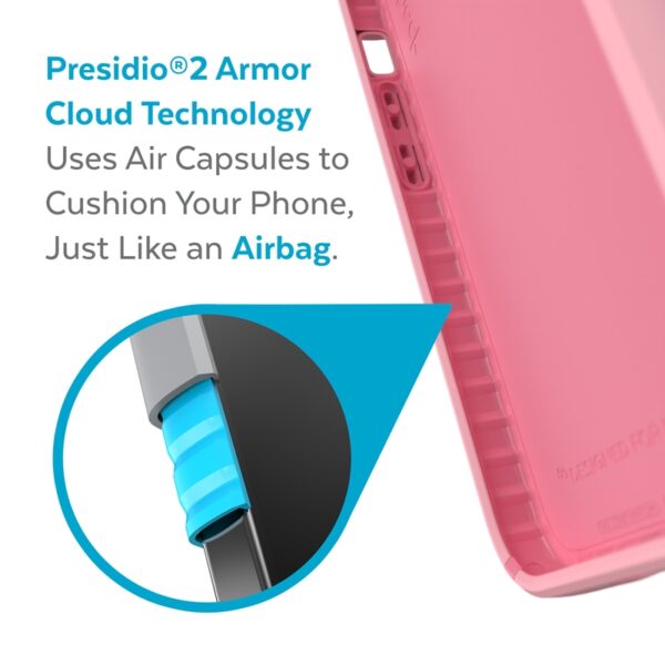 Speck Presidio2 Pro - Etui iPhone 13 z powłoką MICROBAN (Rosy Pink/Vintage Rose) - obrazek 4