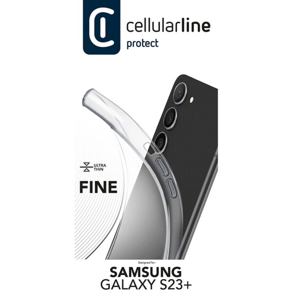 Cellularline Fine - Etui Samsung Galaxy S23+ (przezroczysty) - obrazek 4