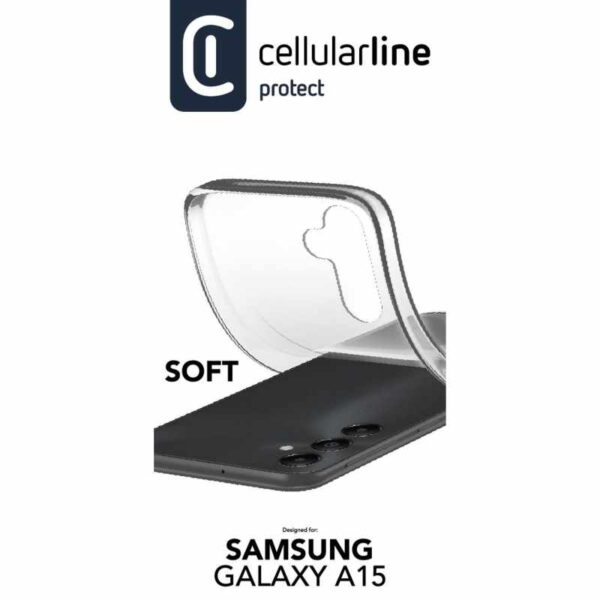 Cellularline Soft - Etui Samsung Galaxy A15 4G / 5G (przezroczysty) - obrazek 3