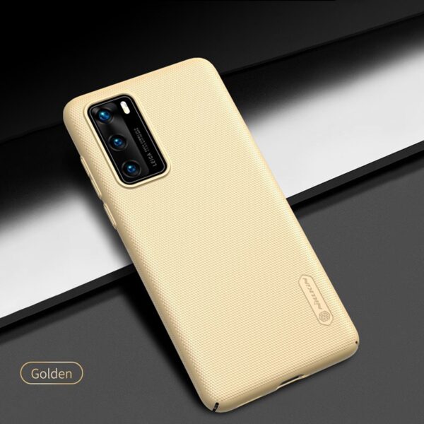 Nillkin Super Frosted Shield - Etui Huawei P40 (Golden) - obrazek 3