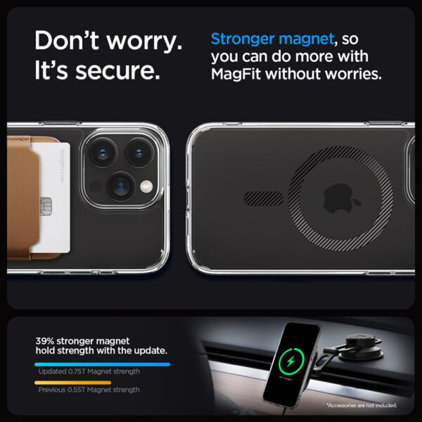 Spigen Ultra Hybrid Mag MagSafe - Etui do iPhone 15 Pro (Carbon Fiber) - obrazek 13