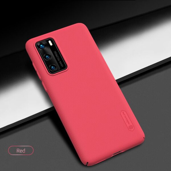 Nillkin Super Frosted Shield - Etui Huawei P40 (Bright Red) - obrazek 4