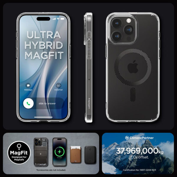 Spigen Ultra Hybrid Mag MagSafe - Etui do iPhone 15 Pro (Carbon Fiber) - obrazek 15