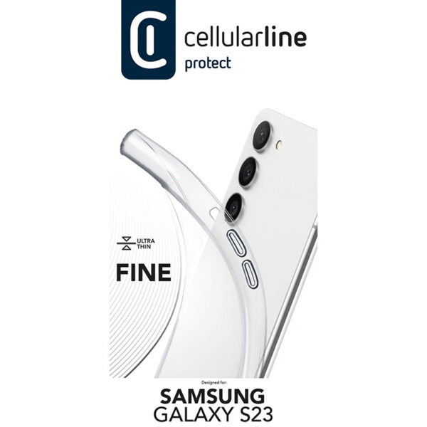 Cellularline Fine - Etui Samsung Galaxy S23 (przezroczysty) - obrazek 4