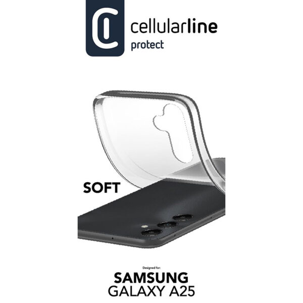 Cellularline Soft - Etui Samsung Galaxy A25 5G (przezroczysty) - obrazek 2