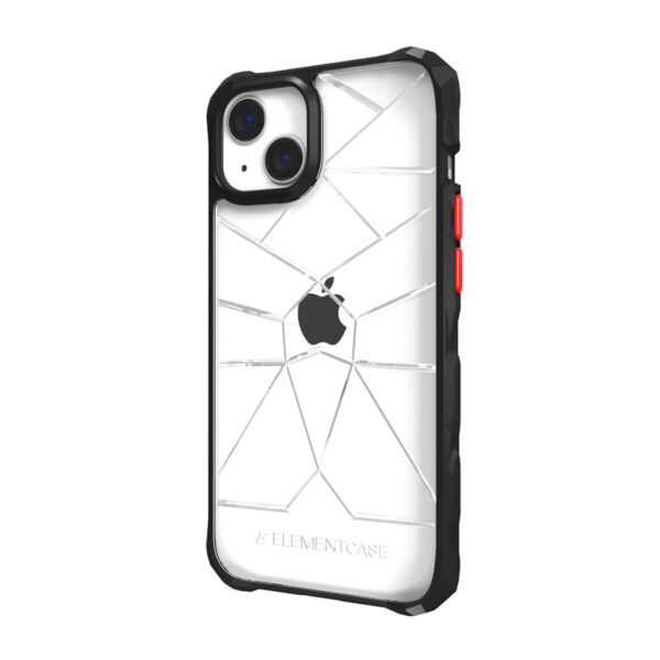 Element Case Special Ops X5 - Pancerne etui iPhone 14 (Mil-Spec Drop Protection) (Clear/Black) - obrazek 2