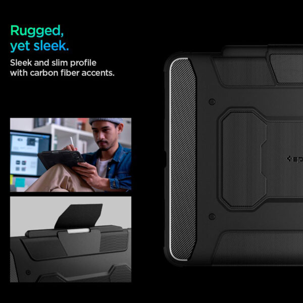 Spigen Rugged Armor Pro - Etui do iPad Pro 13" (M4, 2024) (Black) - obrazek 14