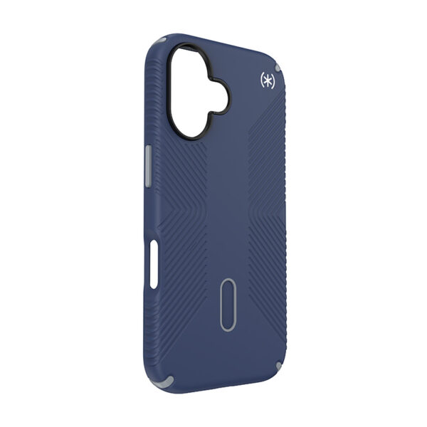 Speck Presidio2 Grip ClickLock & MagSafe - Etui iPhone 16 (Coastal Blue / Dust Grey / White) - obrazek 3