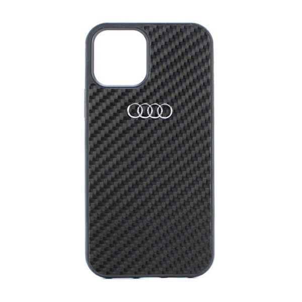 Audi Carbon Fiber - Etui iPhone 12 / iPhone 12 Pro (Czarny) - obrazek 4