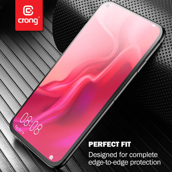 Crong 7D Nano Flexible Glass - Niepękające szkło hybrydowe 9H na cały ekran iPhone 12 Mini - obrazek 6