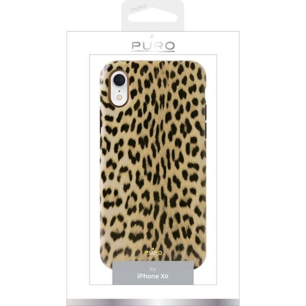 PURO Glam Leopard Cover - Etui iPhone XR (Leo 1) - obrazek 3