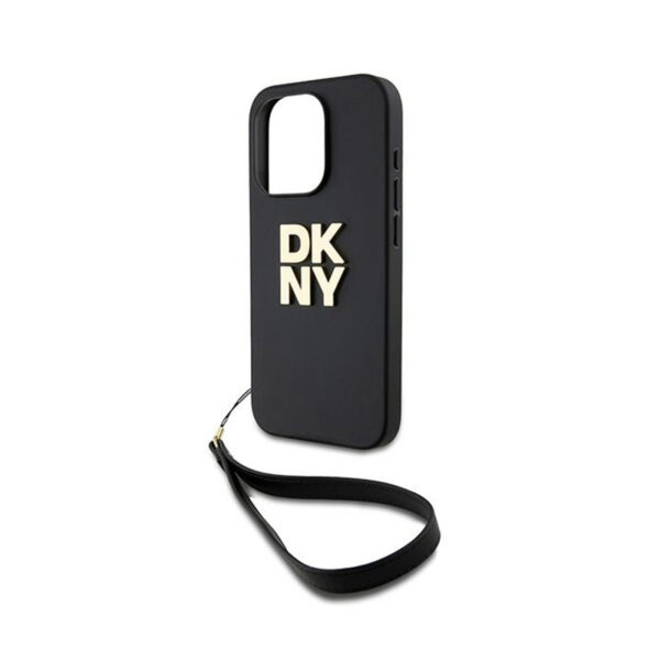 DKNY Wrist Strap Stock Logo - Etui iPhone 15 Pro (czarny) - obrazek 5