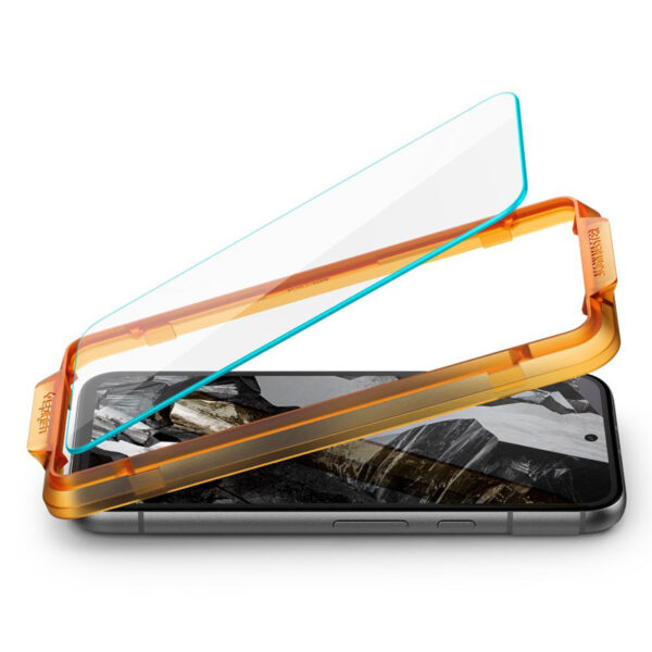 Spigen Alm Glas.TR 2-Pack - Szkło hartowane do Google Pixel 8A (2 szt.) (Przezroczysty) - obrazek 4