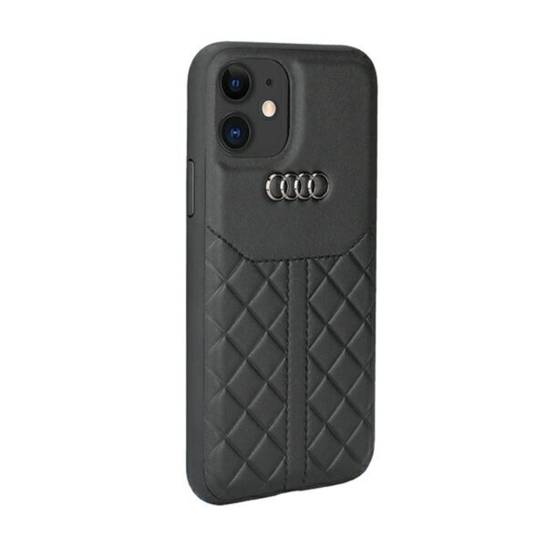 Audi Genuine Leather - Etui iPhone 12 / iPhone 12 Pro (Czarny) - obrazek 2