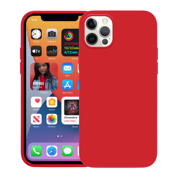 Crong Color Cover - Etui iPhone 12 Pro Max (czerwony) - obrazek 7