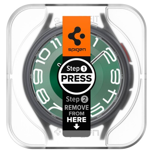 Spigen GLAS.TR EZ FIT 2-Pack - Szkło hartowane do Samsung Galaxy Watch 6 Classic 47 mm (2 szt) - obrazek 2