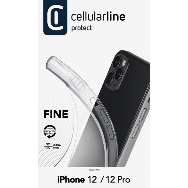 Cellularline Fine - Etui iPhone 12 / iPhone 12 Pro (przezroczysty) - obrazek 4