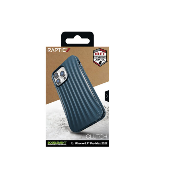 X-Doria Raptic Clutch - Biodegradowalne etui iPhone 14 Pro Max (Drop-Tested 3m) (Blue) - obrazek 8