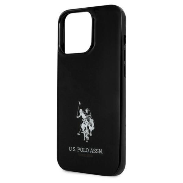 US Polo Assn Horses Logo - Etui iPhone 13 Pro (czarny) - obrazek 6