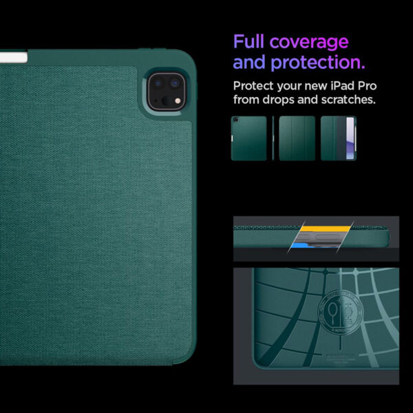 Spigen Urban Fit - Etui do iPad Pro 13" (M4, 2024) (Midnight Green) - obrazek 15