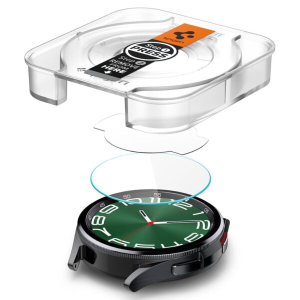 Spigen GLAS.TR EZ FIT 2-Pack - Szkło hartowane do Samsung Galaxy Watch 6 Classic 47 mm (2 szt) - obrazek 5