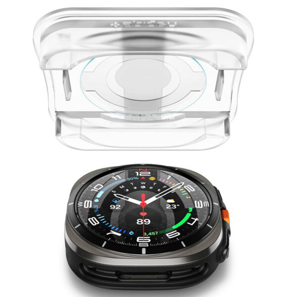 Spigen GLAS.TR EZ FIT 2-Pack - Szkło hartowane do Samsung Galaxy Watch Ultra 47 mm (2 szt) - obrazek 4