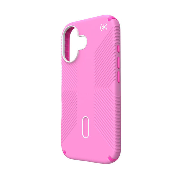 Speck Presidio2 Grip ClickLock & MagSafe - Etui iPhone 16 (True Pink / Shocking Pink / White) - obrazek 2