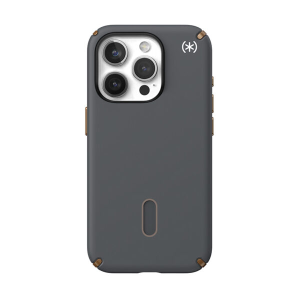 Speck Presidio2 Pro ClickLock & MagSafe - Etui iPhone 15 Pro (Charcoal Grey / Cool Bronze) - obrazek 9