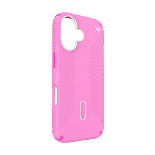 Speck Presidio2 Grip ClickLock & MagSafe - Etui iPhone 16 (True Pink / Shocking Pink / White) - obrazek 3