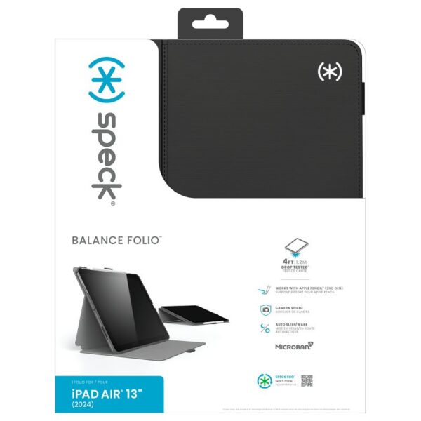 Speck Balance Folio - Etui iPad Air 13” M2 (2024) (Black) - obrazek 10