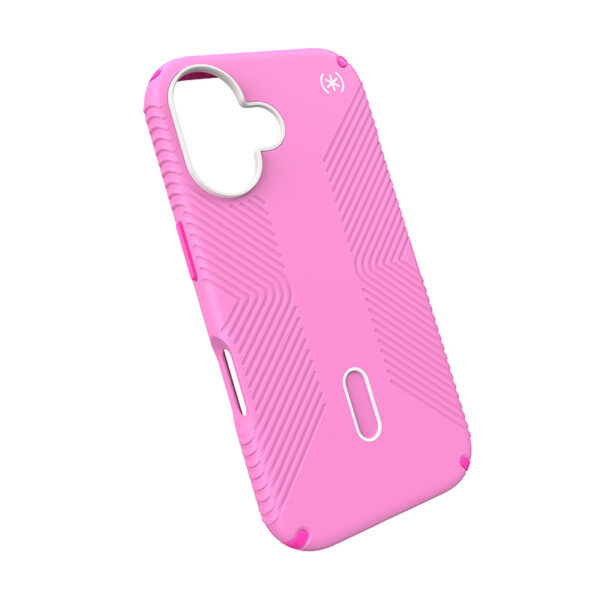 Speck Presidio2 Grip ClickLock & MagSafe - Etui iPhone 16 (True Pink / Shocking Pink / White) - obrazek 4