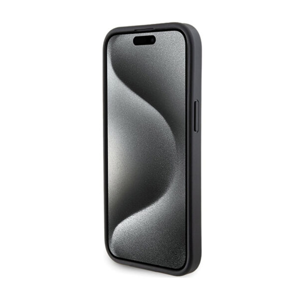 BMW Grip Stand Smooth & Carbon - Etui iPhone 15 (czarny) - obrazek 5