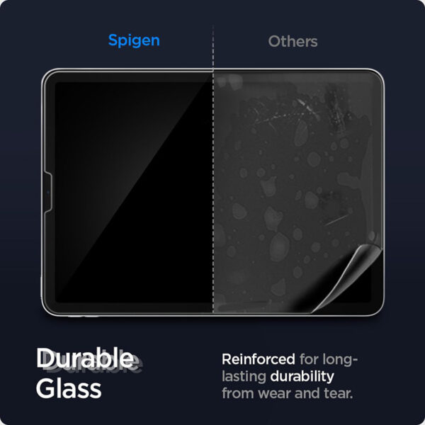 Spigen GLAS.TR EZ FIT - Szkło hartowane do Apple iPad Pro 11" / iPad Air 10.9” (5-4 gen.) (Przezroczysty) - obrazek 14