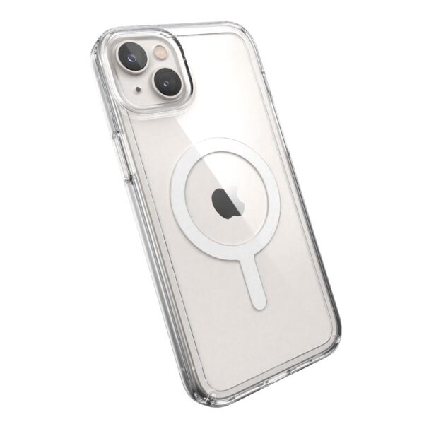 Speck Gemshell + MagSafe - Etui do iPhone 14 Plus z połowką MICROBAN (Clear) - obrazek 4