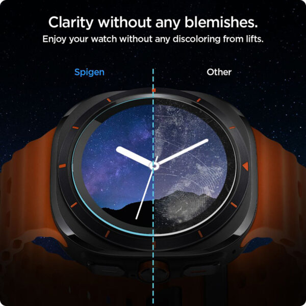 Spigen GLAS.TR EZ FIT 2-Pack - Szkło hartowane do Samsung Galaxy Watch Ultra 47 mm (2 szt) - obrazek 11