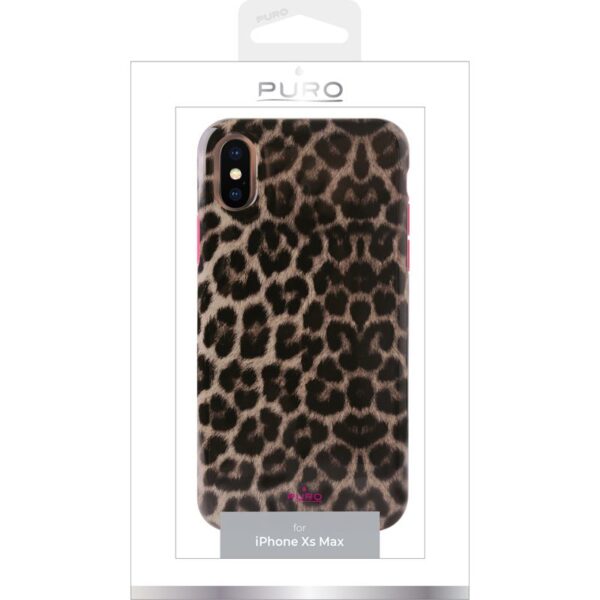 PURO Glam Leopard Cover - Etui iPhone Xs Max (Leo 2) - obrazek 4